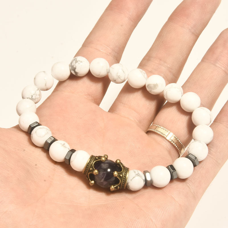 Sovereign Crown · Men’s Tiger Eye Beaded Bracelet