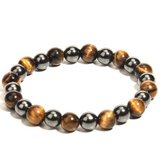 IronGaze · Men’s Tiger Eye & Hematite Bracelet