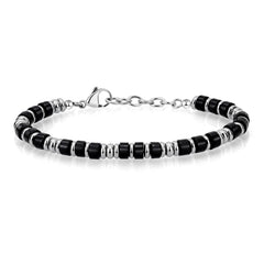 Boho Drift · Natural Stone Disc Chain Bracelets