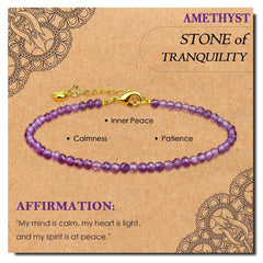 Radiant Intentions · Dainty Gemstone Affirmation Bracelets