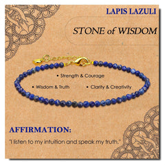 Radiant Intentions · Dainty Gemstone Affirmation Bracelets