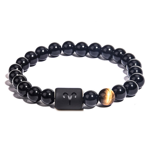 StarSign Orbit · Men’s Tiger Eye & Agate Beads