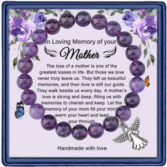 Heaven in My Heart · Amethyst Memorial Charm Bracelets