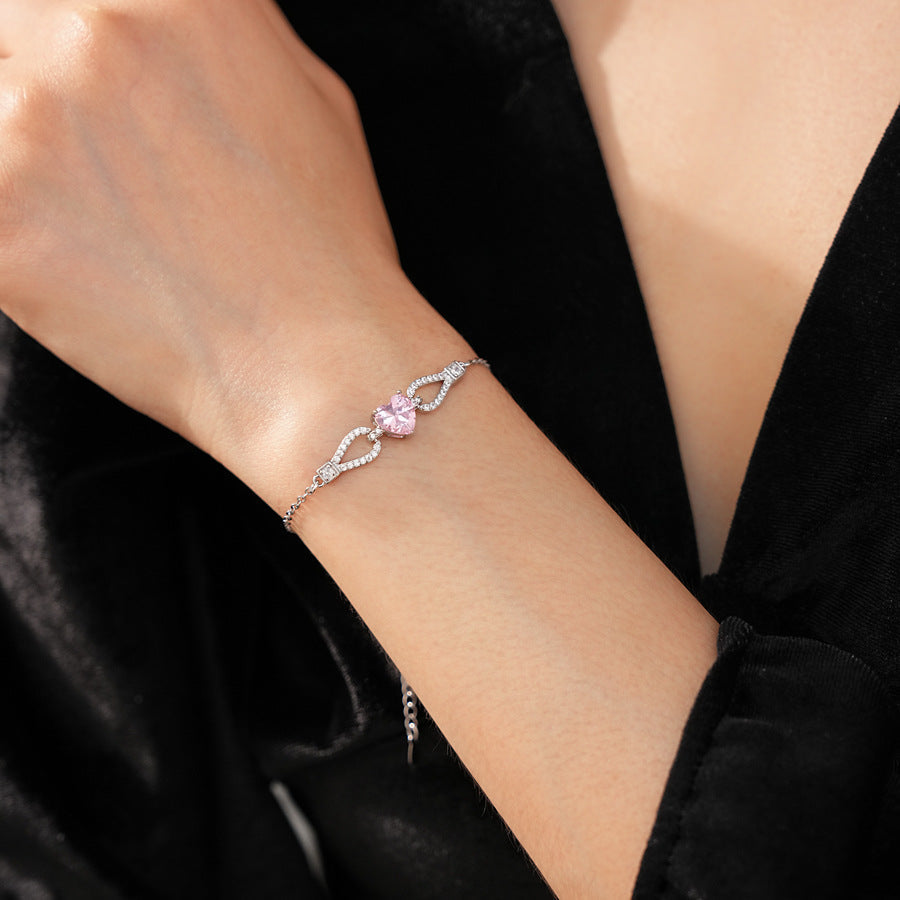 Amour Pink Zircon Bracelet