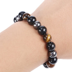 IronGaze · Men’s Tiger Eye & Hematite Bracelet