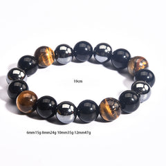 IronGaze · Men’s Tiger Eye & Hematite Bracelet