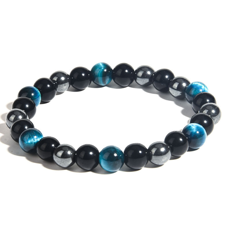 IronGaze · Men’s Tiger Eye & Hematite Bracelet