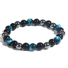 IronGaze · Men’s Tiger Eye & Hematite Bracelet