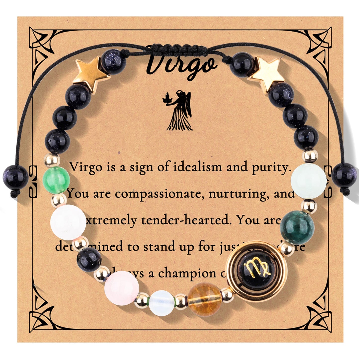 Starlore Zodiac Crystal Bracelets — Night Sky Edition