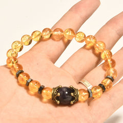 Sovereign Crown · Men’s Tiger Eye Beaded Bracelet