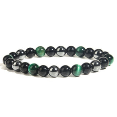 IronGaze · Men’s Tiger Eye & Hematite Bracelet
