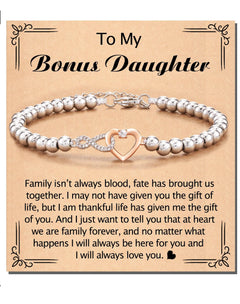 Bonded Hearts Message Card Bracelets