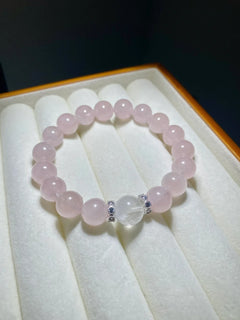 Blush Aura · Rose Quartz Bracelet
