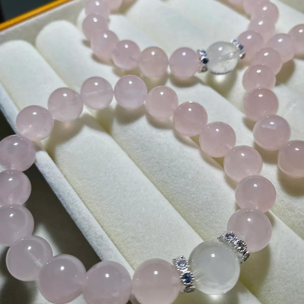 Blush Aura · Rose Quartz Bracelet