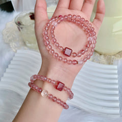 Blush Nova · Strawberry Quartz Bracelet