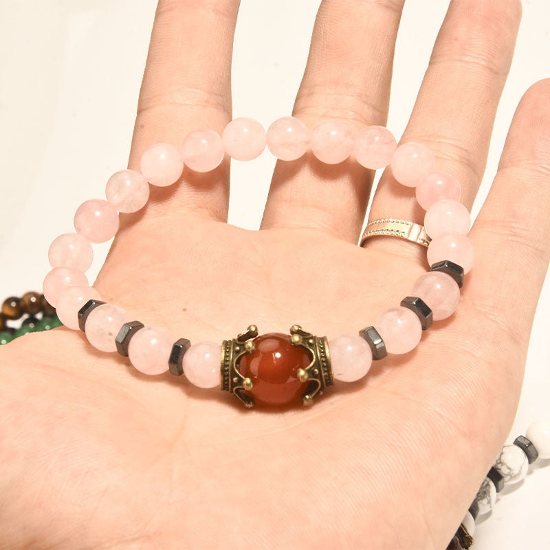 Sovereign Crown · Men’s Tiger Eye Beaded Bracelet