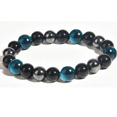 IronGaze · Men’s Tiger Eye & Hematite Bracelet