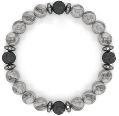 Blush Serenity — Rose Gold Lava Diffuser Bracelet