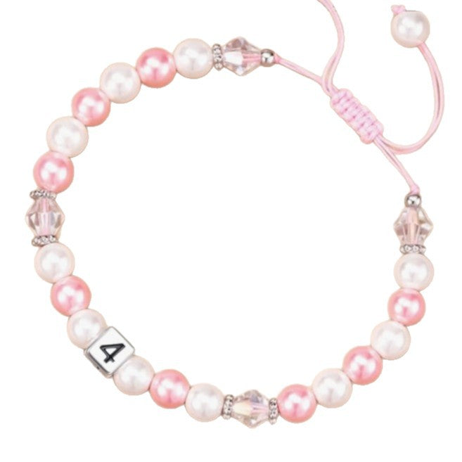 Milestone Birthday Bracelet for Girls (1st–8th)