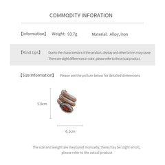 Silver tubular coil wrap cuff bracelet with pavé teardrop end cap — Serpentine Coil Wrap Cuff by Glazenya.