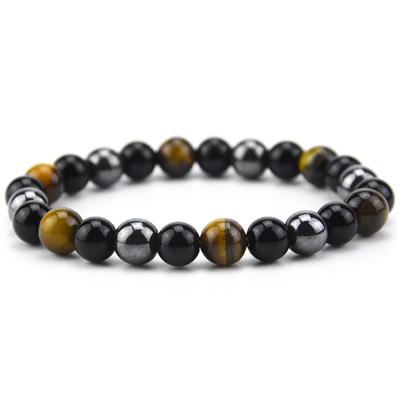 IronGaze · Men’s Tiger Eye & Hematite Bracelet