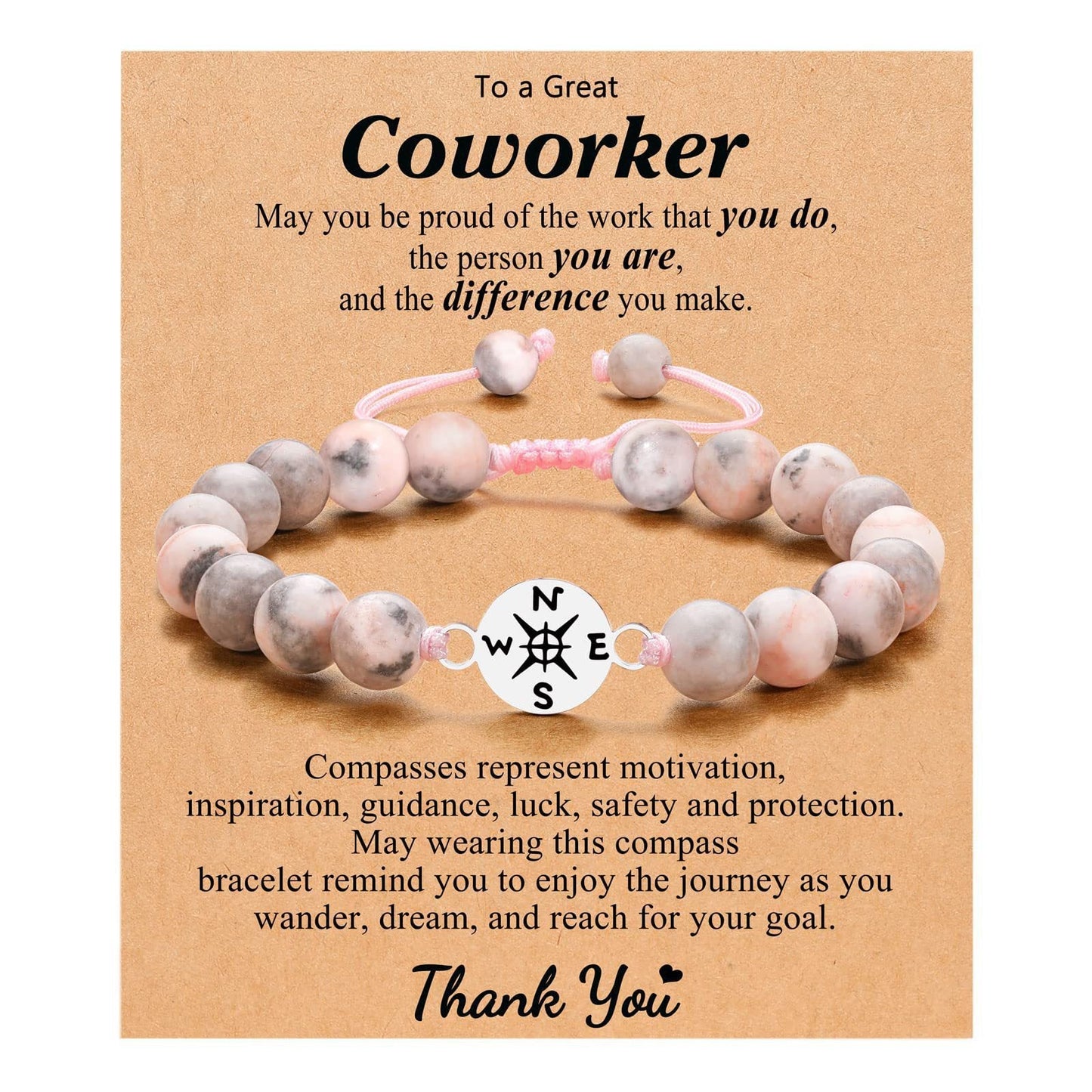 Guiding Compass — Coworker Appreciation Bracelet