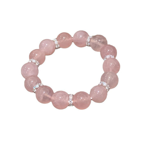 Petal Blush · Rose Quartz Pavé