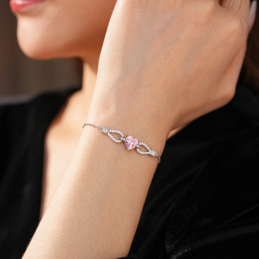 Amour Pink Zircon Bracelet