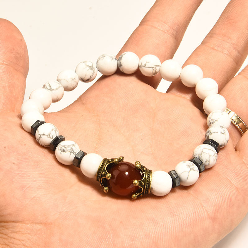 Sovereign Crown · Men’s Tiger Eye Beaded Bracelet