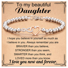 Bonded Hearts Message Card Bracelets