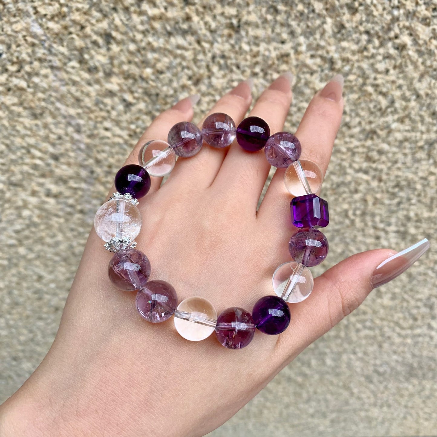 Violet Ember · Amethyst & Clear Quartz