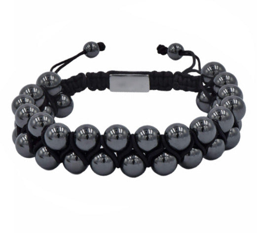 MagnetAura Duo · Tiger Eye & Agate Power Bracelet