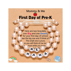Mommy & Me First-Day Duo · Mother–Daughter Beaded Bracelets