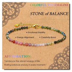 Radiant Intentions · Dainty Gemstone Affirmation Bracelets