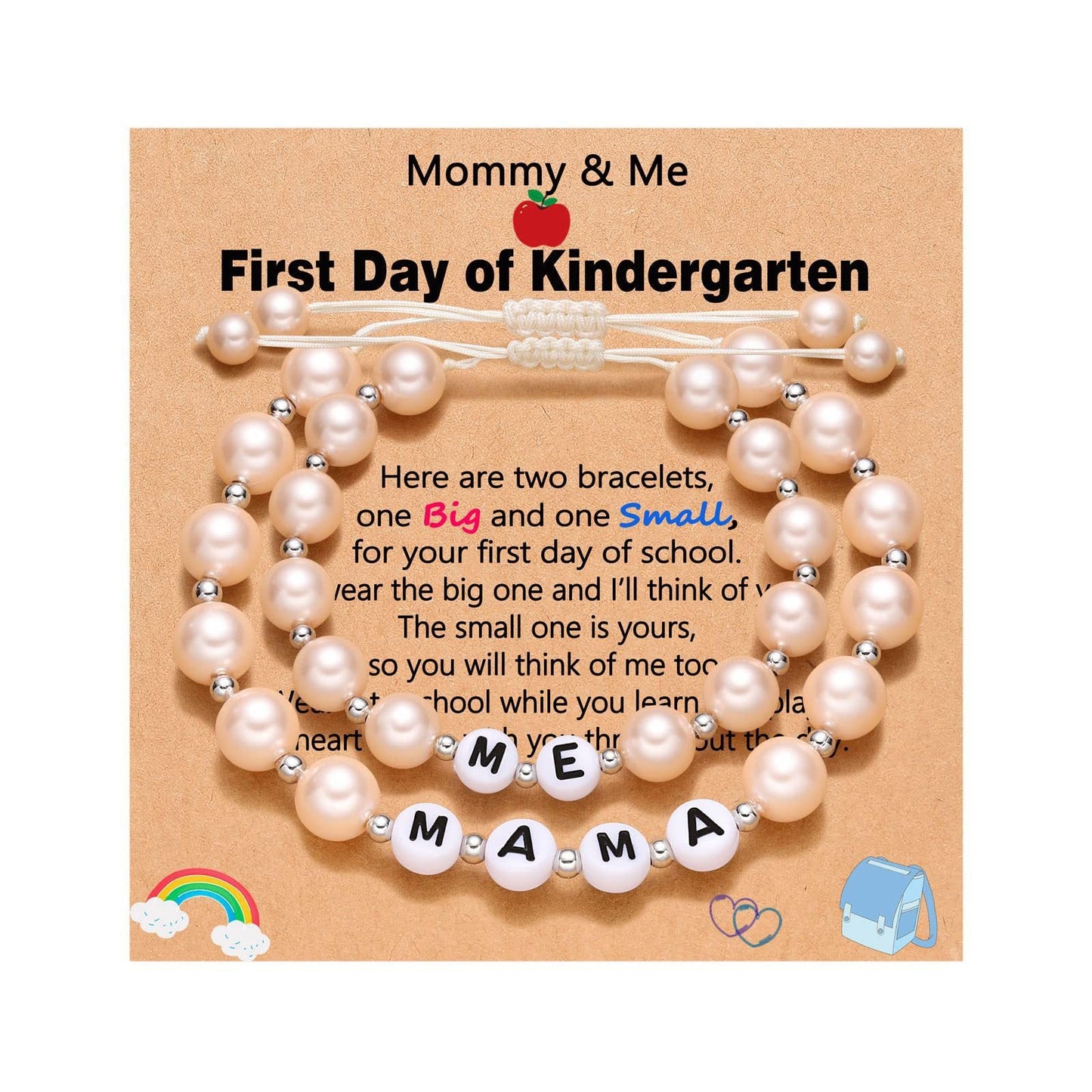 Mommy & Me First-Day Duo · Mother–Daughter Beaded Bracelets