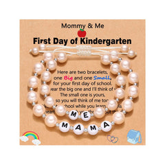 Mommy & Me First-Day Duo · Mother–Daughter Beaded Bracelets
