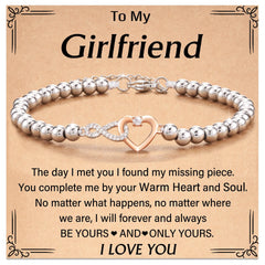 Bonded Hearts Message Card Bracelets