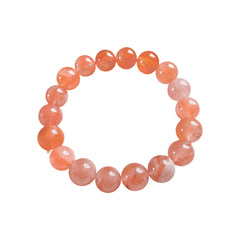Peach Glow Agate Bangle