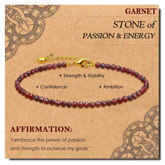 Radiant Intentions · Dainty Gemstone Affirmation Bracelets