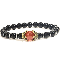 Sovereign Crown · Men’s Tiger Eye Beaded Bracelet
