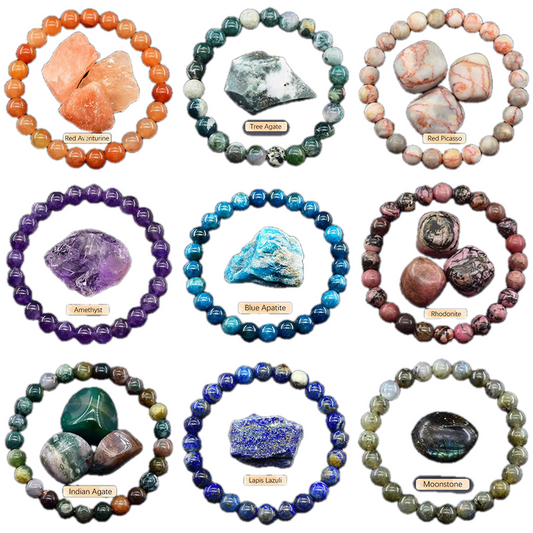 Luckflow Unisex Crystal Bracelet