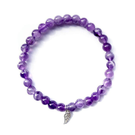 Heaven in My Heart · Amethyst Memorial Charm Bracelets