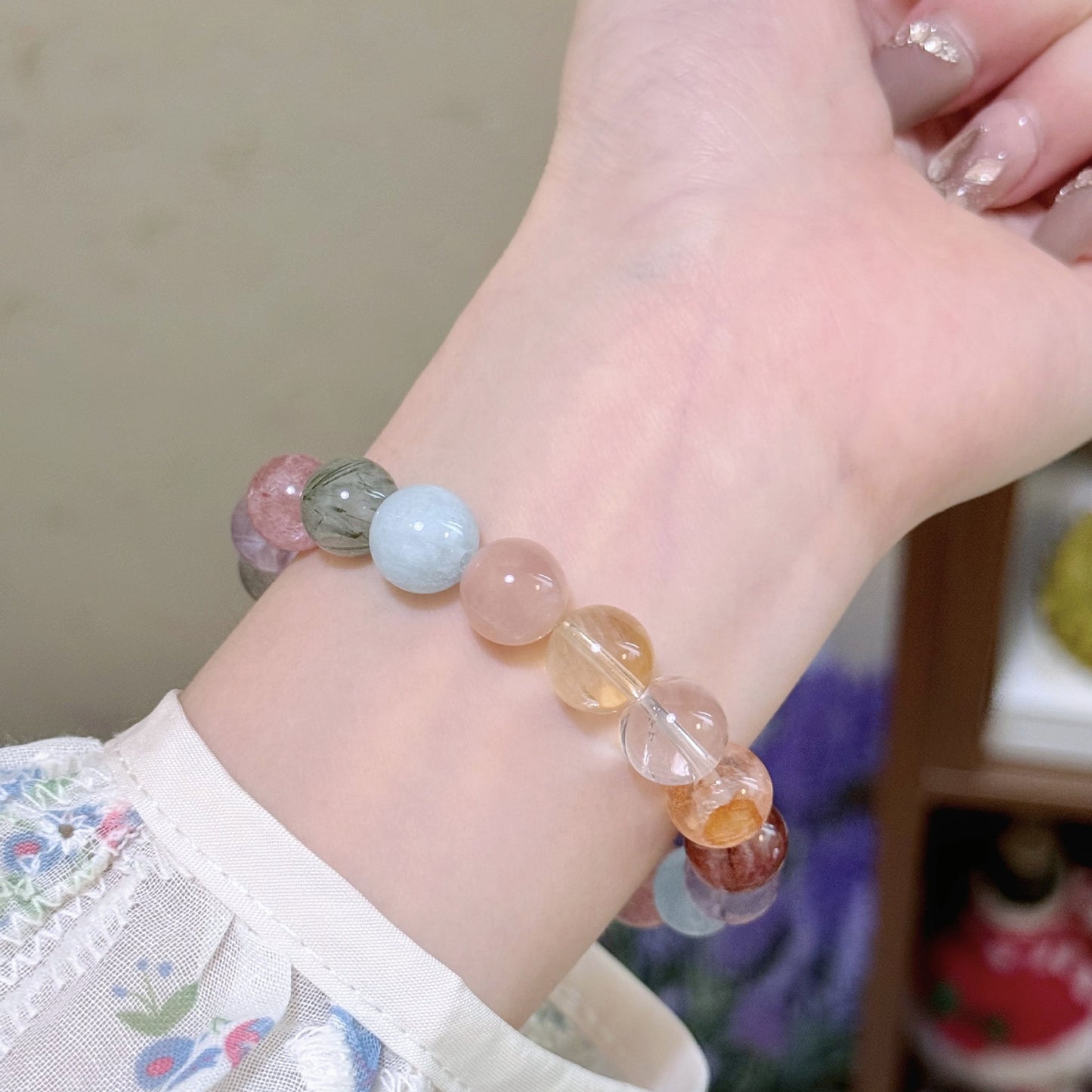 Stadium Glow · Multi-Crystal Bracelet