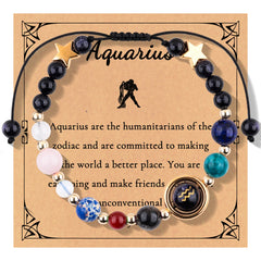 Starlore Zodiac Crystal Bracelets — Night Sky Edition