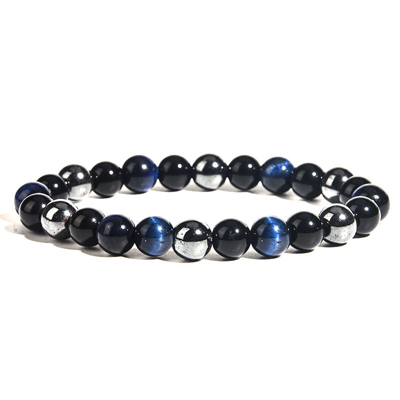IronGaze · Men’s Tiger Eye & Hematite Bracelet