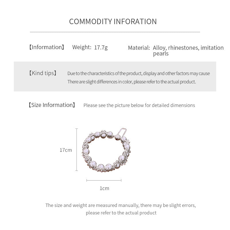 Elegant radiant crystal pearl wrap bracelet with imitation pearls and rhinestones, vintage luxury style