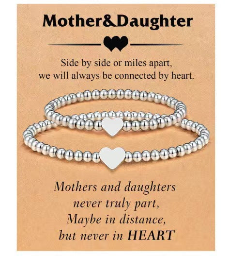Mommy & Me First-Day Duo · Mother–Daughter Beaded Bracelets