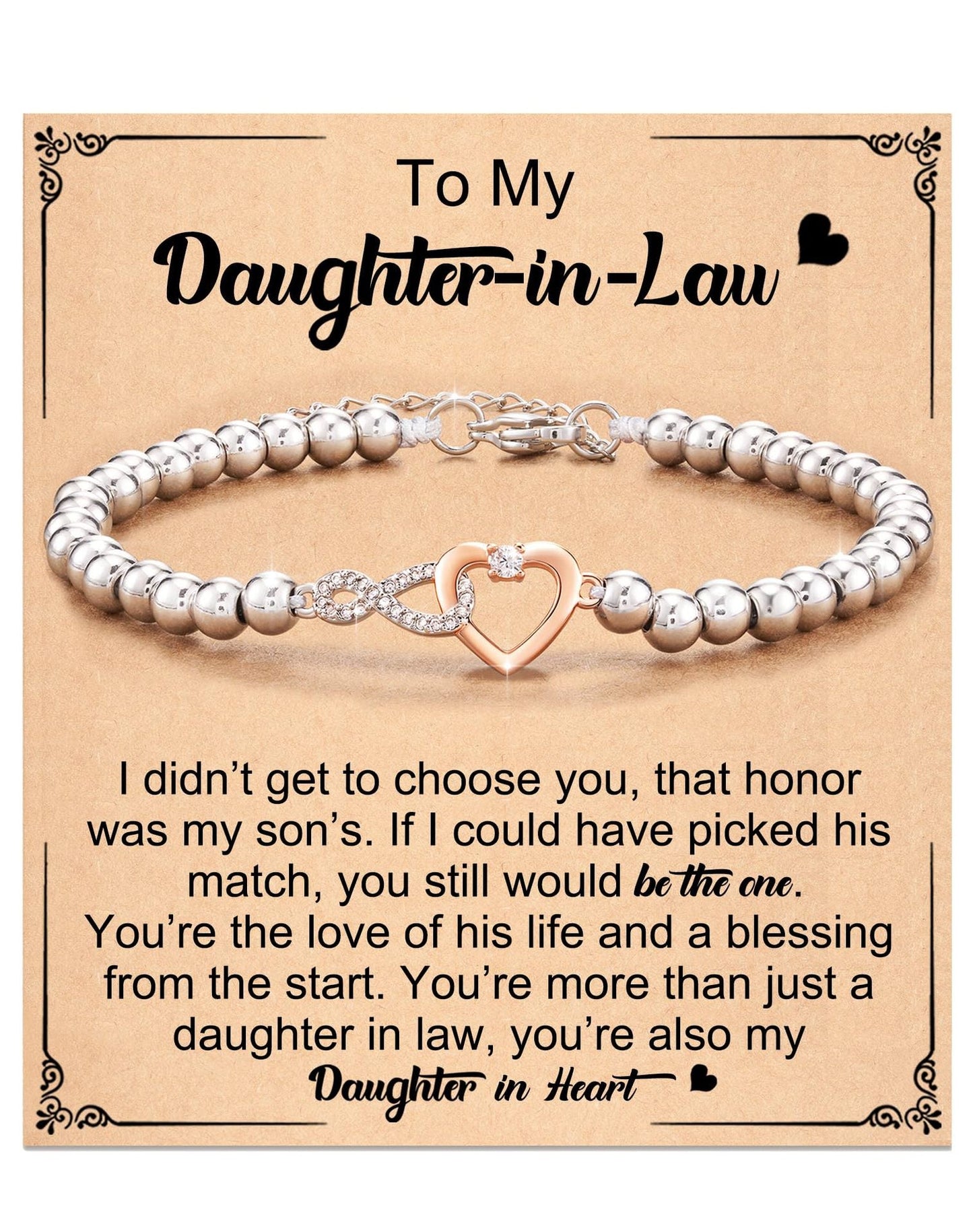 Bonded Hearts Message Card Bracelets