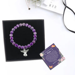 Heaven in My Heart · Amethyst Memorial Charm Bracelets