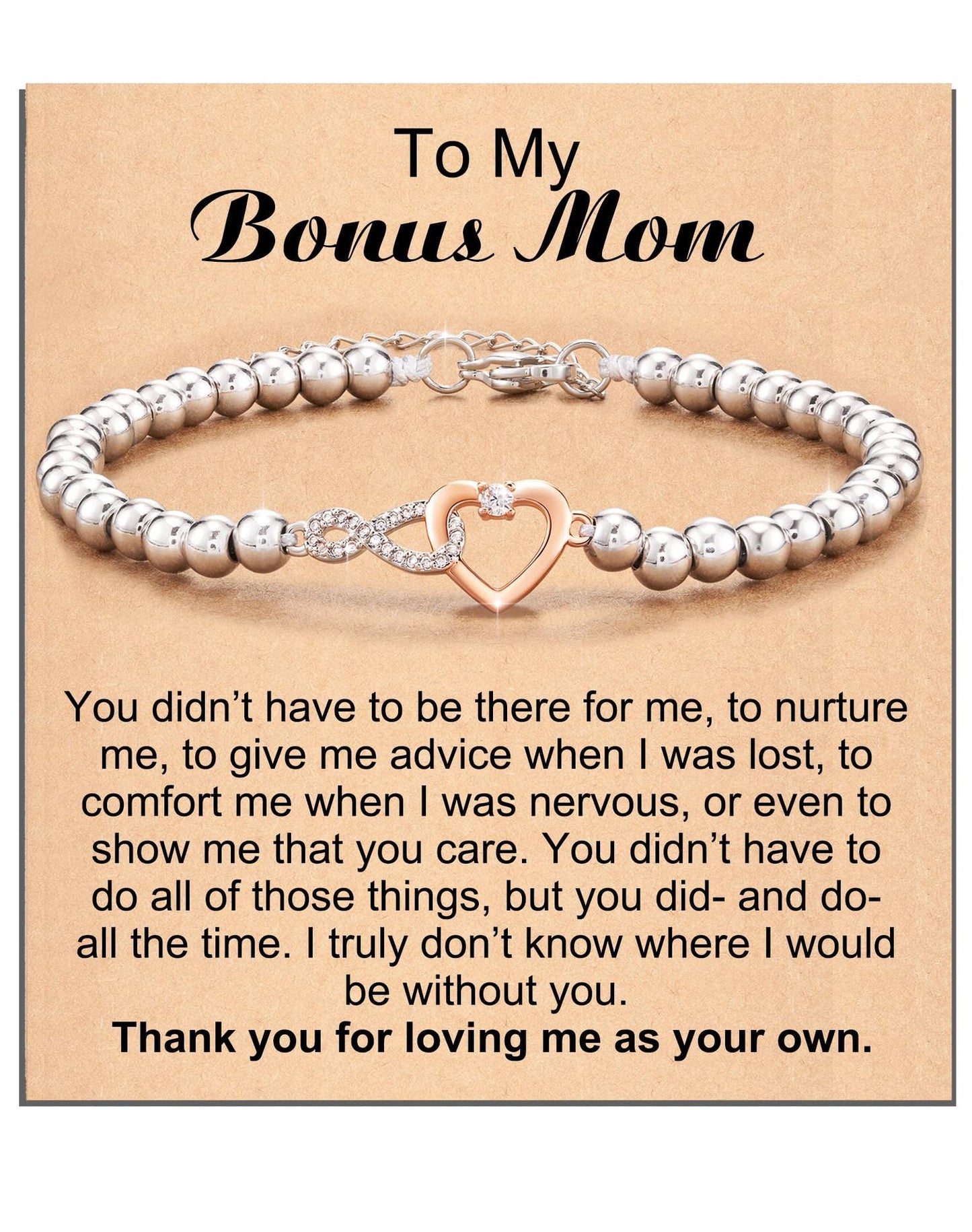 Bonded Hearts Message Card Bracelets